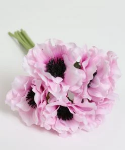 Inspire Me! Home Decor 12" Lavender Two Tone Anemone Bundle