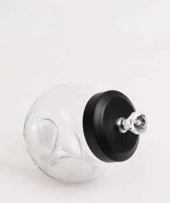 Inspire Me! Home Decor KITCHEN Glass Canister With Diamond Knob (3 Sizes)