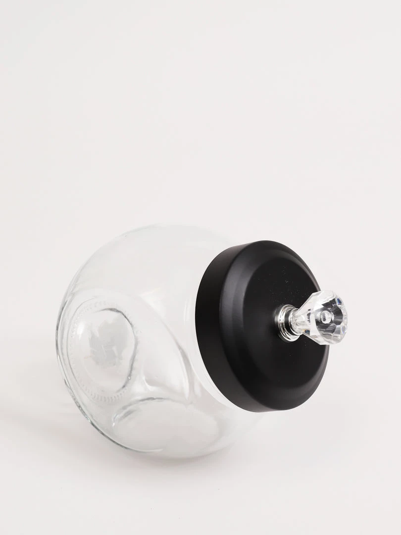 Inspire Me! Home Decor KITCHEN Glass Canister With Diamond Knob (3 Sizes)