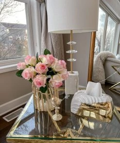 Inspire Me! Home Decor 12" Real Touch Rose Bundle (3 Colors)