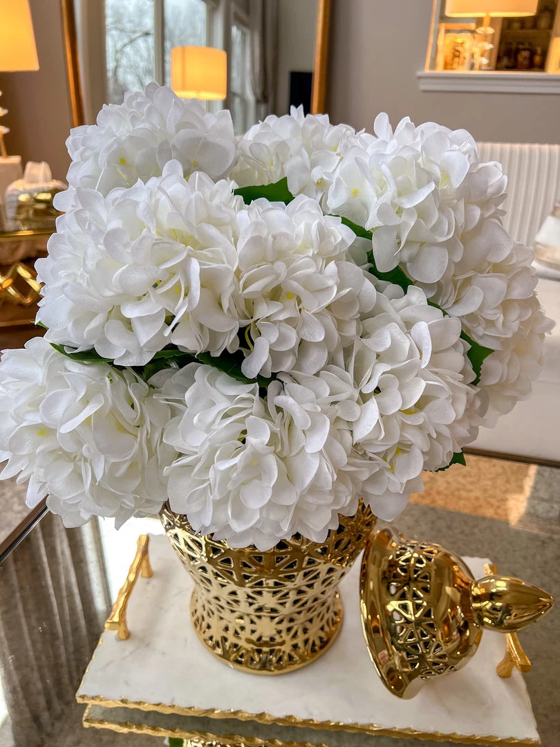 Inspire Me! Home Decor 23.5" Real Touch White Hydrangea