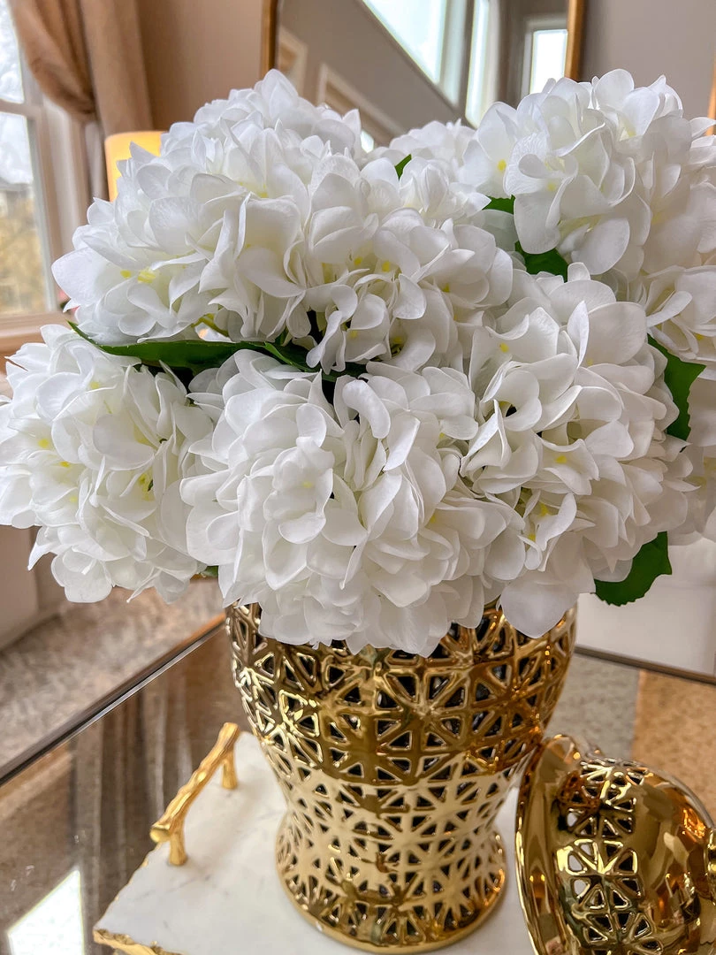 Inspire Me! Home Decor 23.5" Real Touch White Hydrangea