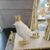 Inspire Me! Home Decor Set Of 2 Birds With Gold Crowns