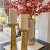 Inspire Me! Home Decor Gold Metal Branch Pedestal Candle Holder (2 Sizes)