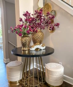 Inspire Me! Home Decor Gold Birds On White Branch Sculpture