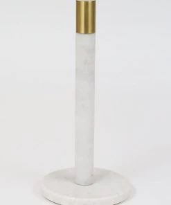 Inspire Me! Home Decor Paper Towel & Napkin Holders Marble And Brass Paper Towel Holder