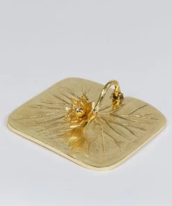 Inspire Me! Home Decor Gold Lotus Napkin Holder