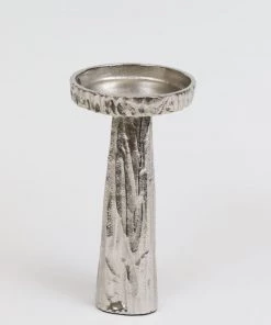 Inspire Me! Home Decor Silver Branch Pedestal Candle Holder (2 Sizes)
