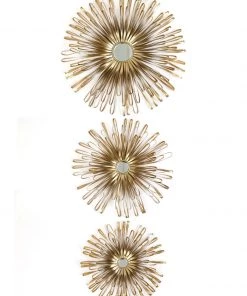 Inspire Me! Home Decor Gold Metal Wall Decor WALL ART & MIRRORS