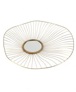 Inspire Me! Home Decor Gold Asymmetrical Circle Mirrors (Set Of 3 - 3 Different Sizes)