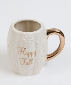 Inspire Me! Home Decor Gold Happy Fall Mug