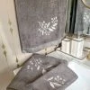 Inspire Me! Home Decor BATHROOM Granite Towel With Leaf & Vine Pattern (3 Sizes)