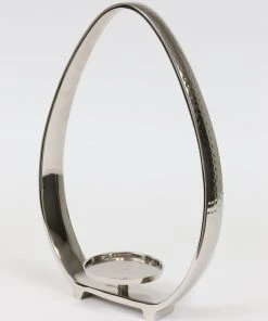 Inspire Me! Home Decor Silver Teardrop Candle Holders (2 Sizes)