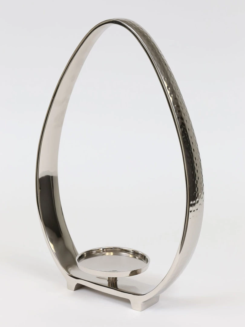 Inspire Me! Home Decor Silver Teardrop Candle Holders (2 Sizes)