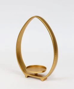 Inspire Me! Home Decor Gold Teardrop Candle Holders (2 Sizes)