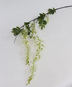 Inspire Me! Home Decor White Japanese Wisteria Stem