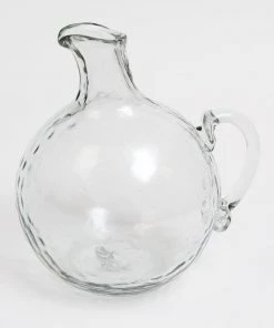 Inspire Me! Home Decor Pebbled Glass Globe Pitcher