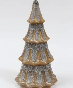 Inspire Me! Home Decor Mercury Glass Tree With Glitter (2 Sizes) Gold