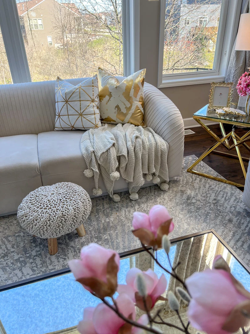 Inspire Me! Home Decor Knit Pom Pom Throw (2 Colors)