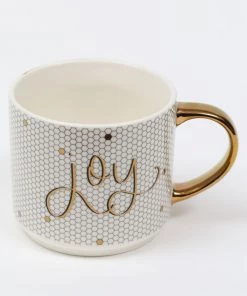 Inspire Me! Home Decor Gold Joy Mug