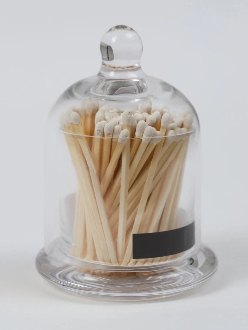 Inspire Me! Home Decor Glass Cloche With White Tip Matches