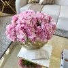 Inspire Me! Home Decor 19" Real Touch Pink Hydrangea Stem Floral Stems