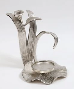 Inspire Me! Home Decor Large Flower Hurricane Candle Holder (2 Colors)