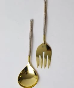 Inspire Me! Home Decor Gold And Silver Serving Spoons