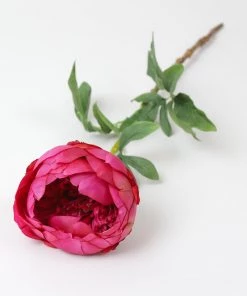 Inspire Me! Home Decor 24" Fuchsia Peony Stem