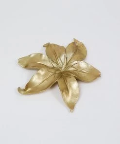 Inspire Me! Home Decor Gold Flower Wall Art