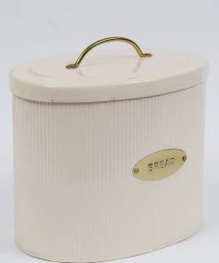 Inspire Me! Home Decor Breadbox With Gold Handle