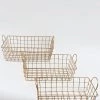 Inspire Me! Home Decor Gold Rectangular Wired Basket (3 Sizes)