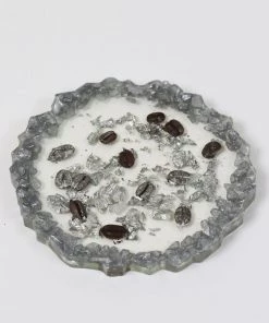 Inspire Me! Home Decor Stone Resin Coffee Bean Coaster (2 Colors)