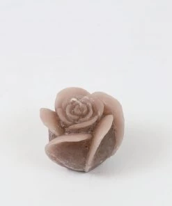 Inspire Me! Home Decor Beige Opaque Rose Candle (3 Sizes)