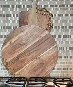 Inspire Me! Home Decor KITCHEN Rectangular Wood Charcuterie Board With Textured Design "From Pops Of Color Home Collection"