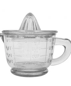 Inspire Me! Home Decor Glass Measuring Cup With Juicer Lid