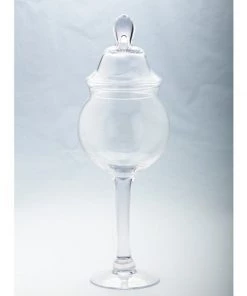 Inspire Me! Home Decor Glass Stem Jar (2 Sizes) Jars