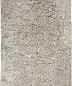 Nourison Metallic Abstract Area Rug Style 2 - Grey/Mocha (4 Sizes) PILLOWS, RUGS, & THROWS