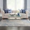 Nourison Joli Area Rug - Ivory/Blue/Grey (3 Sizes) PILLOWS, RUGS, & THROWS