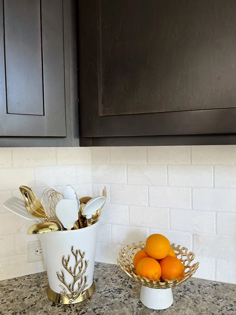 Inspire Me! Home Decor Textured Design Bowl With White Marble Base (2 Colors) "From Pops Of Color Home Collection"