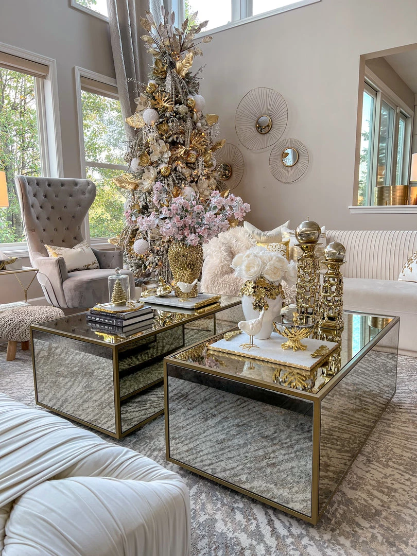 Inspire Me! Home Decor Gold Candle Holder With Dimensional Cut Out Design (2 Sizes)