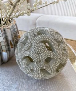 Inspire Me! Home Decor Champagne Detailed Orb
