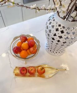 Inspire Me! Home Decor White Ceramic Pierced Ginger Jar (2 Sizes)