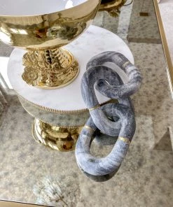 Inspire Me! Home Decor Grey Marble Chain