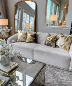 Cloud9d Elise Charcoal Gold Pillow - 20