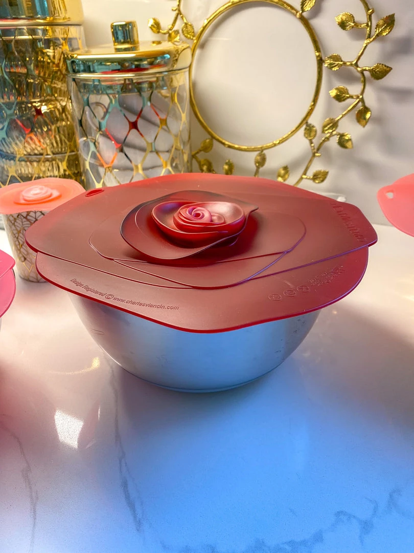 Inspire Me! Home Decor Silicone Rose Pot Lids (4 Sizes)