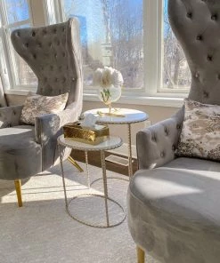 Inspire Me! Home Decor Gold & Silver Metal Tissue Box Cover With Floral Detail