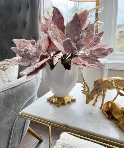 Inspire Me! Home Decor White And Gold Detailed Vase