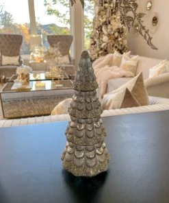 Inspire Me! Home Decor Silver Mercury Tree Gold