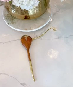 Inspire Me! Home Decor Gold Flower Petal Spoon Rest ( 2 Sizes )